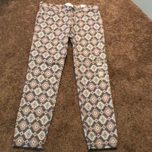Pattern skinny jeans